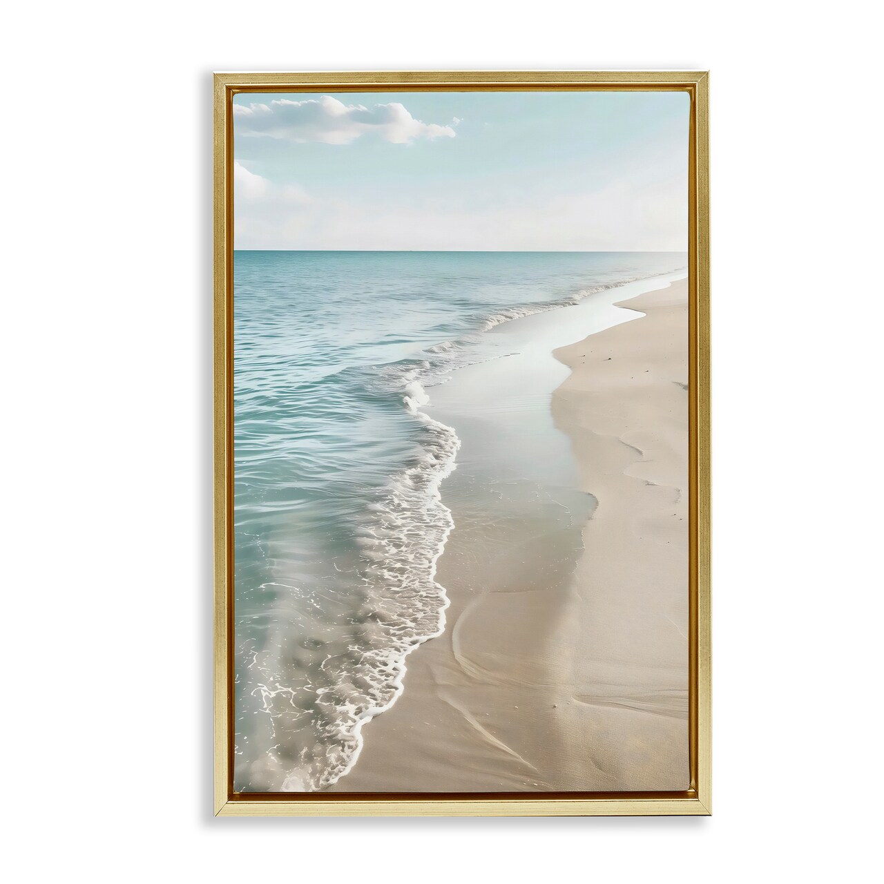 Stupell Industries Tranquil Receding Shoreline Floating Frame By LSR Creative Studio